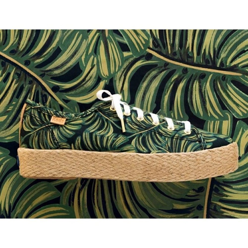 Rifle Paper co keds tropical palm leaves 9.5